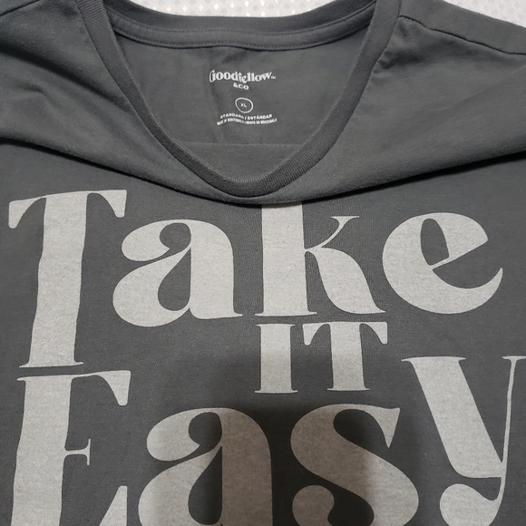 Goodfellow & Co Take it Easy XL Mens t-shirt grey - Picture 12 of 14